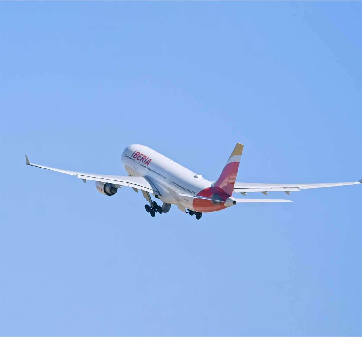 Iberia plane taking off